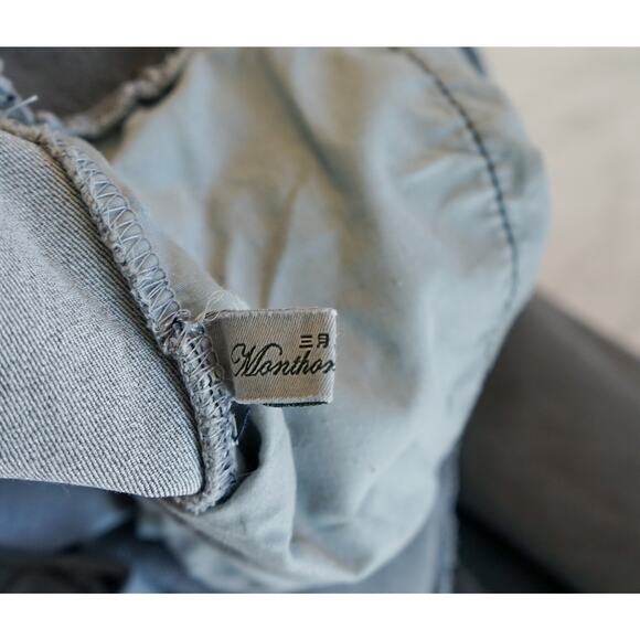 Monthorigin Distress Denim Harem Overalls Baggy Boho Lagenlook Artsy Jumpsuit - Picture 3 of 14